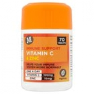Morrisons Vitamin C & Zinc Capsules