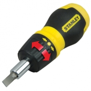 Stanley Stubby Ratchet Multi-bit Screwdriver &pound;7.49