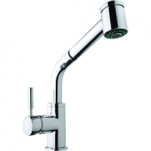 Wickes Agra Pull Out Mono Mixer Kitchen Sink Tap Chrome &pound;30.00