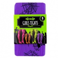 Poundland  Halloween Girls Purple Spiderweb Tights