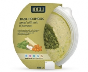 Basil Houmous Topped with Pesto