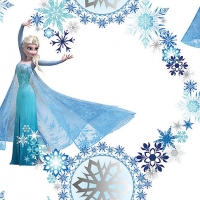 Wickes  Disney Frozen Snow Queen Decorative Wallpaper Multi