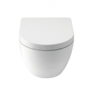 Wickes Trento Wall Hung Toilet Pan with Soft Close Toilet Se