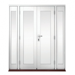 Wickes Derwent Softwood French Doors White Finish 6ft with 2