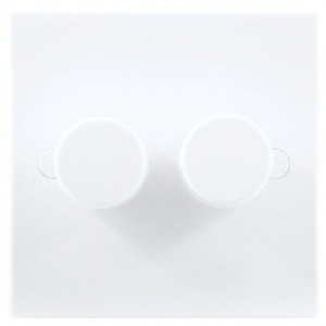 British General Double Dimmer Switch 2 Gang 2 Way 400W White £14.99