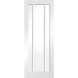 Wickes Worcester Internal Glazed Door White Primed 3 Panel 1