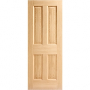 Wickes Cobham Internal Fire Door Oak Veneer 4 Panel 1981x838