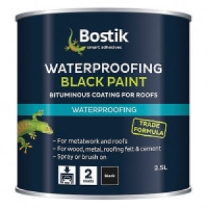 Bostik General Purpose Bituminous Black Paint 2.5L £12.99