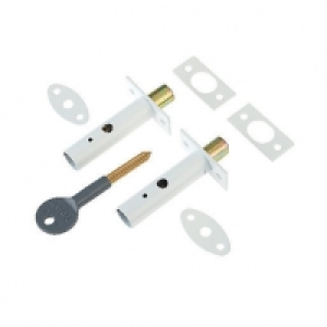 Yale P-2PM444-WE-2 Door Security Bolt White Pack 2 £15.89