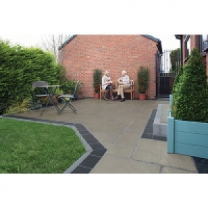 Marshalls Pavesys Riven Grey Green 300x300x38 Paving Slab Pa