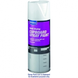 Wickes Cupboard Spray Paint White 400ml £7.98