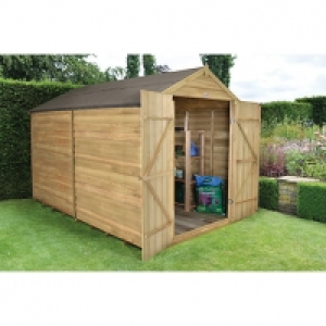 Wickes Overlap Pressure Treated Apex Shed Double Doors No Wi