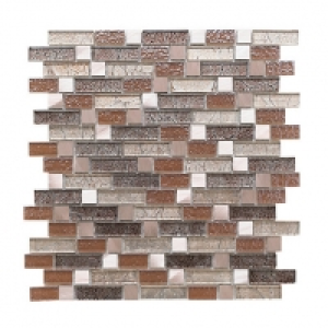 Wickes Atlas Gold Random Length Mosaic Tile 260 x 280mm £11.99