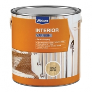 Wickes Quick Drying Interior Varnish Clear Gloss 2.5L