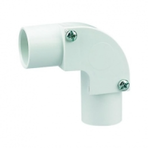 Wickes Trunking Inspection Elbow White 20mm