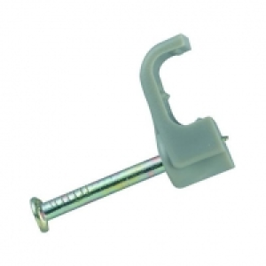 Wickes Twin & Earth Cable Clips Grey 1.5mm 100 Pack