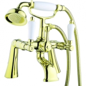 Wickes Cascada Bath Shower Mixer Gold