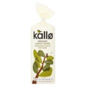 Kallo Organic Thick Slightly Salted Rice Cakes £0.96