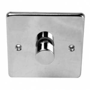 1 Way Dimmer Light Switch - Chrome &pound;1.99