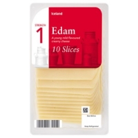Iceland  Iceland 10 Edam Cheese Slices 250g