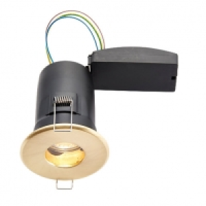 Wickes LED Fire Rated & IP65 Bathroom Downlight Brass £19.99