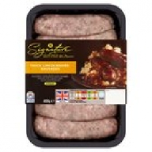 M Signature Thick Lincolnshire Sausages