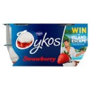 Oykos Greek Style Strawberry Yogurts £1.00