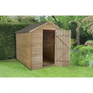 Wickes Overlap Pressure Treated Apex Shed No Windows 6x8