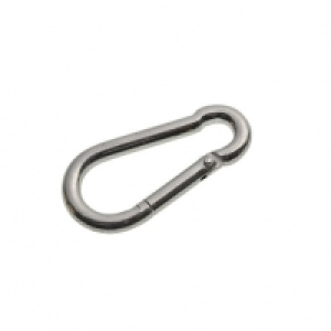 Wickes Bright Zinc Plated Carbine Hook 7mm Pack 2