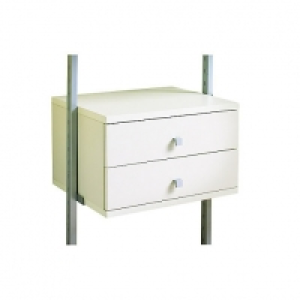 Wickes Small 2 drawer kit White 550mm