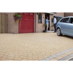 Marshalls Drivesett Argent Textured Buff Driveway Pack of 38