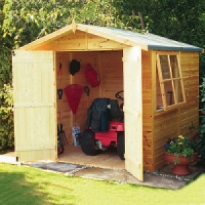 Wickes Shiplap Apex Storage Building - 2 Doors 7x7