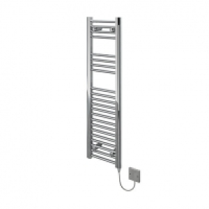 Kudox Electric Towel Radiator 300 x 1100mm Flat Chrome £77.49