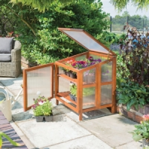 Rowlinson Hardwood Coldframe Dark Brown
