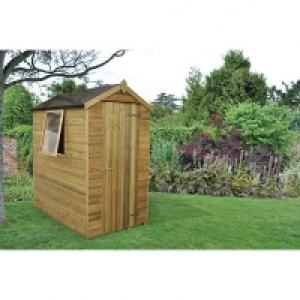 Wickes Tongue & Groove Pressure Treated Apex Shed 4x6 &pound;348.49