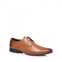 Debenhams Red Herring Tan burnished leather Derby shoes