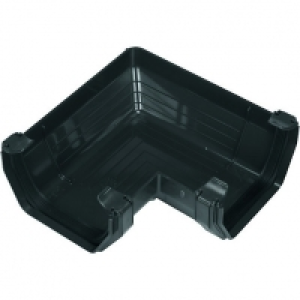 Wickes Black Squareline Gutter 90 Deg Bend £3.09