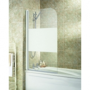 Wickes Half Bath Screen White Effect Frame £41.99