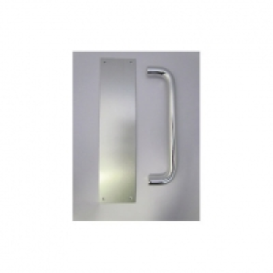 4FireDoors Pull Handle Satin Anodised Aluminium 19mm