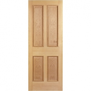 Wickes Denham Internal Fire Door Oak Veneer 4 Panel 1981x686