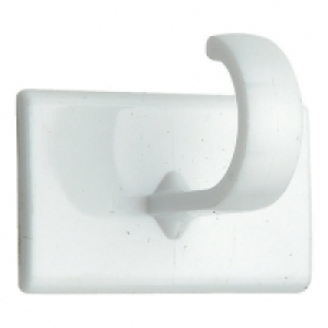 Wickes Small Self Adhesive Cup Hook White 4 Pack