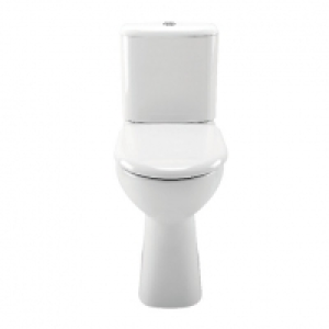 Wickes  Wickes Fiji Elevation Toilet Pan, Cistern with Toilet Seat