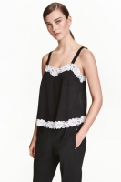 HM   Strappy top with lace trims