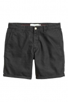 HM   Twill shorts in a linen blend