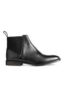 HM   Leather Chelsea boots