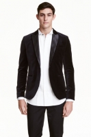 HM   Velvet tuxedo jacket Slim fit
