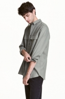 HM   Cotton shirt with pockets