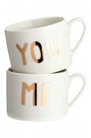 HM   2-pack porcelain mugs