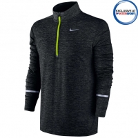InterSport Nike Nike Mens Dri-Fit Element Black 1/2 Zip Top