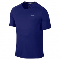 InterSport Nike Nike Mens Dri-Fit Miler Running Blue T-Shirt
